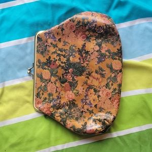 Floral Kiss Lock Clutch